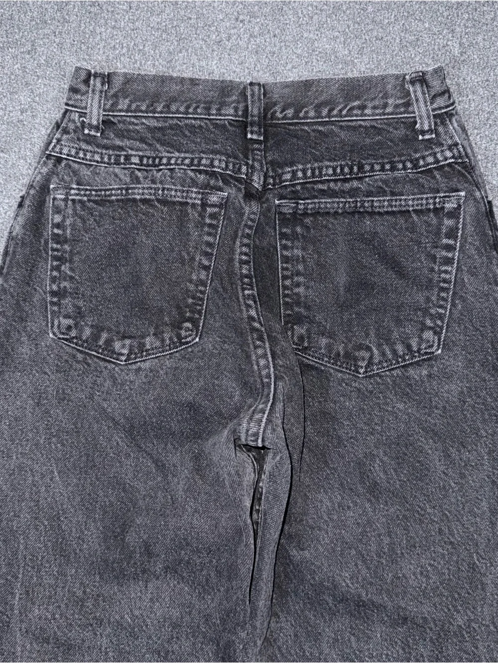Vintage 90s Wrangler for Women Black Denim High Rise Taper Ankle Mom Jeans Sz 8
